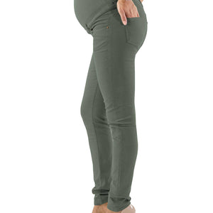 Pantalone Premaman Slim Fit - Asparago