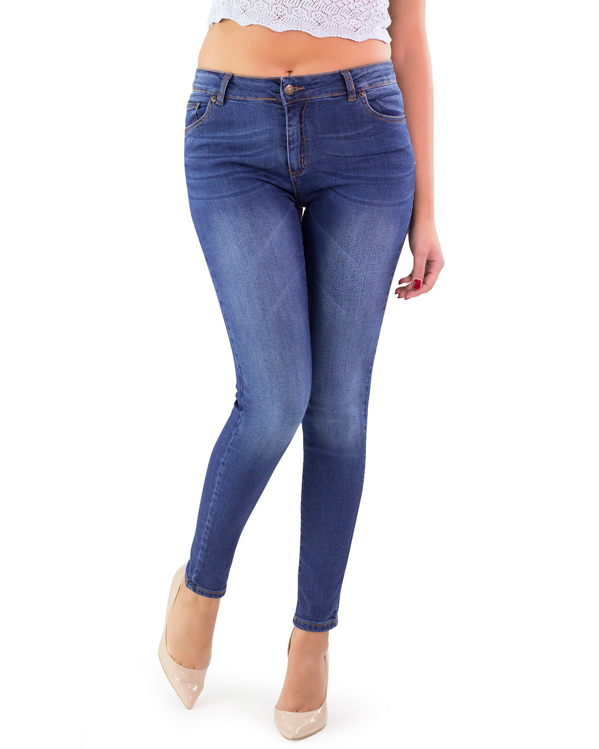 Comodo Jeans Donna, Slim Fit in Tessuto Elasticizzato - Made in Italy