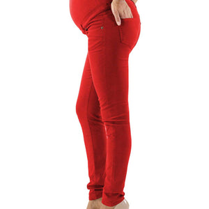 Pantalone Premaman Slim Fit - Rosso
