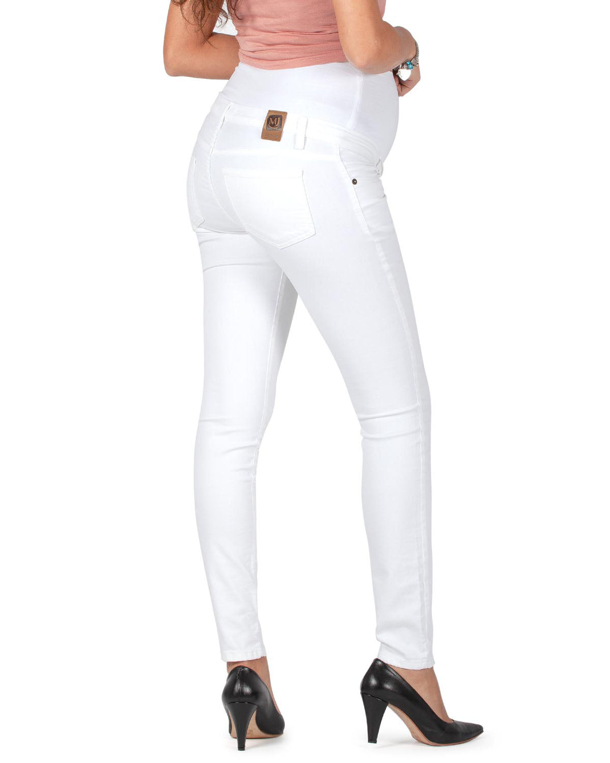 Jeans premaman basic - Bianco