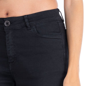 Pantaloni Donna Loose Fit a Vita Alta. Tessuto Cotone Organico Certificato - Made in Italy