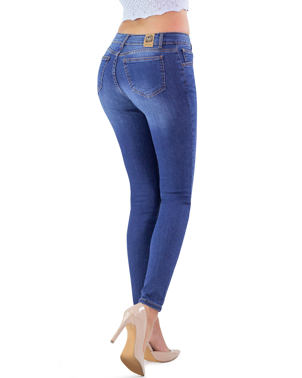 313ml Indigo Elasticizzato Qualità Premium Denim Jeans Stoffa Al Metro  142cm