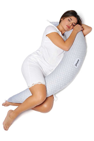 il cuscino gravidanza ed allattamento made in Italy ti aiuterà a dormire ed eliminare i dolori lombari e di schiena