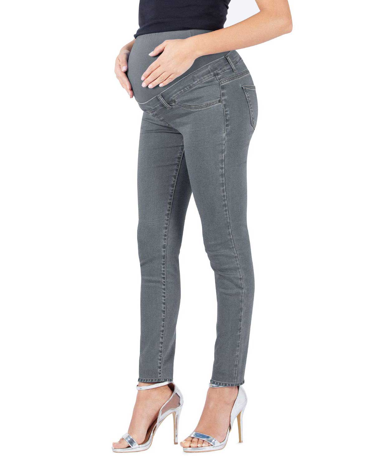 jeans premaman moderno mamajeans grigio
