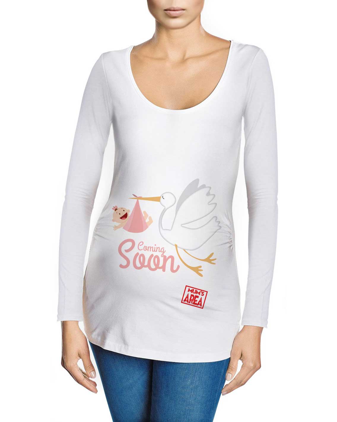 Futura Mamma T Shirt Per Il Parto ULTIMA S/M T-shirt Premaman